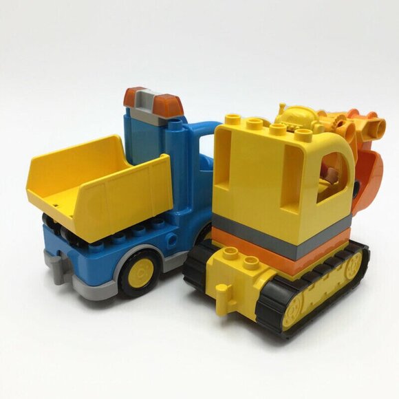 LEGO DUPLO 10812 Truck & Tracked Excavator Oval Eyes Figures Construction Set - Picture 5 of 10